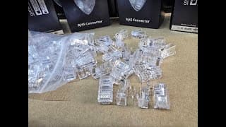 CAT6-RJ45-UTP -- COMMANDO Cat6 RJ45 Unshielded Connector, 100/Pack