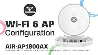 How to Install and Configure Wi-Fi 6 Wireless Access Point - COMMANDO AirONE AIR-AP1800AX 1800Mbps
