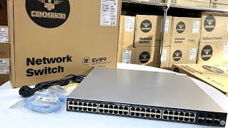 C3000-48GP-6X  -- COMMANDO Soldier C3000 48GE PoE+, 6x 10G SFP+ Uplinks, 800W, Fiber Routing Switch