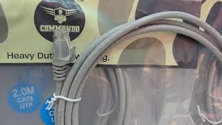 CAB-CAT6UTP-2M  --  COMMANDO CopperX Cat6 Pure Copper UTP 24AWG, Patch Cable, 2M