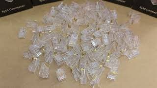 CAT5-RJ45-UTP  --  COMMANDO CrystalX Cat5 RJ45 Unshielded Connector, 100/Pack