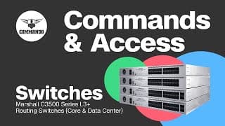 Basic Commands and Access - COMMANDO Marshall C3500 Series L3+ Core and Data Center Routing Switches