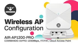 How to Install and Configure Cloud Wireless Access Point - COMMANDO AirPRO AIR-AP1200-PRO Dual Radio