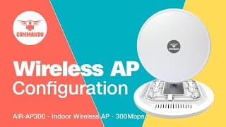 How to Install and Configure Ceiling Wireless Access Point - COMMANDO AirONE AIR-AP300, 802.11n